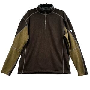 KUHL 1/4 Zip Pullover Fleece Shirt XXL Gorp Hiking Outdoor Hunting Camping Revel